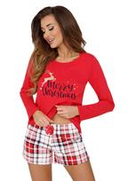 Kalėdinė Pižama Merry II 1/2 Red 42 Raudona