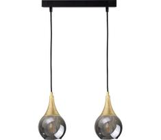 Pakabinamas sietynas LACRIMA SMOKY 2xE27/60W/230V