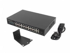 LANBERG switch PoE+ rack 19inch 24x 1GB 2x SFP 250W RSGE-24P-2GE-2S-250 unmanaged