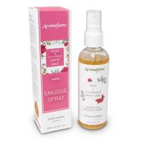 Purškiamas namų rožių ir baltųjų šalavijų kvapas White Sage - Rose, Aromafume, 100ml
