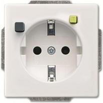 Socket outlet with residual current protection WZ53.TYZ.5101SK, 16A, 230V, 30mA, IP21, white, Impressivo 2CCF019491R0001 | 7612271472283