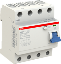 4P A 63A 300mA Residual Current Circuit Breaker (RCCB) F204 A-63/0.3 2CSF204101R3630 | 8012542783909