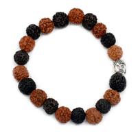 Tampri rudrakšos apyrankė Buddha Bangle, maišyta, 1cm