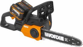 Akumuliatorinis grandininis pjūklas WG381E 2x20V, Worx