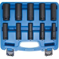 Smūginių ilgų galvučių rinkinys BGS-TECHNIC 1/2" - 10-24 mm, 10 vnt.