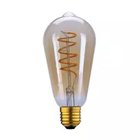 Lemputė E27 6W 2200K 3S Dimm Spiral Amber