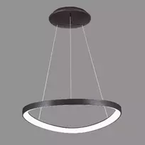 Pakabinamas žiedinis LED šviestuvas Morfi kavos spalvos