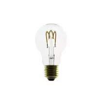 3W E27 LED lemputė CURVED GOCCIA CLEAR