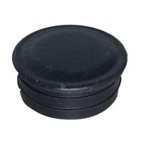 Įkalamas stulpo dangtelis, plastikinis, juodos sp., 38 mm, 5 vnt.