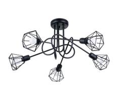 Sollux SL.1110 - Sietynas ant stulpo ARTEMIS 5xE14/40W/230V juodas