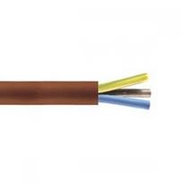 Silikoninis kabelis SIHF, atsparus karsčiui, 180°C, 3x2,5, oranžnės sp, 10m