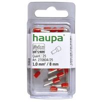 Antgalis laidų sujungimui HAUPA, 1,0/8, raudonos sp.