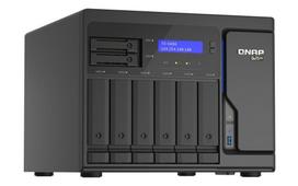 Serveris QNAP 6-Bay Desktop QuTS herojus NAS su keturiais 2.5GbE jungtys | TS-h886-D1602-8G | Intel | Xeon D-1602 | Procesoriaus dažnis 3,2 GHz | 8GB | UDIMM DDR4 | Bendra įdiegta atminties talpa 128GB | Juodas