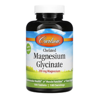 Carlson Labs Chelated Magnesium Glycinate 200 mg 180 tab