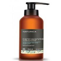 Drėkinantis ir valantis plaukų ir galvos odos šveitiklis, visų tipų plaukams su spalvos apsauga Rica Naturica Detoxifying C