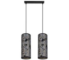 Pakabinamas sietynas AVALO 2xE27/60W/230V pilkas/juodas