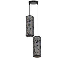 Pakabinamas sietynas AVALO 2xE27/60W/230V d. 20 cm pilkas/juodas