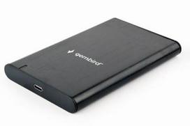 GEMBIRD EE2-U3S-6 HDD/SSD Drive enclosure 2.5inch with USB Type-C port USB 3.1 brushed aluminum black