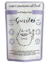 GUSSTO Cat Fresh Turkey & Duck kalakutienos ir antienos drėgnas ėdalas katėms 24x85g