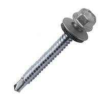 PC tvirtinimo varžtai į metalą 5.5x60mm pilki (100 vnt pak.)