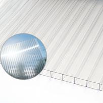 Kanalinis polikarbonatas 6x2100x7000 mm, skaidrus Plaskolite (1.3 kg/m2)