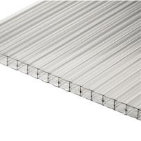 Kanalinis polikarbonatas 16x2100x4000 mm, skaidrus Plaskolite (2.5 kg/m2)