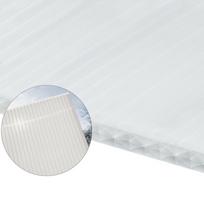 Kanalinis polikarbonatas 16x2100x6000 mm, baltas Plaskolite (2.5 kg/m2)