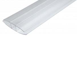 Polikarbonato sujungimo profilis H - 16mm x 3m/6m (skaidrus) : Ilgis - 3 m
