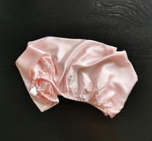 Rausva Šilkinė paklodė su guma kūdikiui 120x60x10 cm