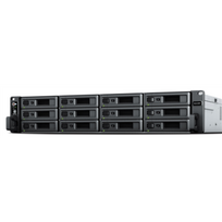 SYNOLOGY RS2423+ RackStation 12-bay NAS server - AMD Ryzen V1780B, 8GB DDR4, 12x 2.5"/3.5" HDD/SSD, 2x 1GbE, 1x 10GbE, 2x USB 3.2 Ge