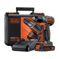 Akumuliatorinis gręžtuvas 18V (2x1.5Ah) ASD18KB-QW BLACK DECKER