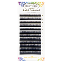 Beauty&You Volume OMBRE blakstienos rudos 0.07 :  B&Y Ombre blakstienos rudos 0.07 D 12mm