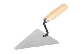 Mūrininko mentelė XTOP, 18 cm, trikampė, metalinė, medine rankena