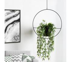 Pakabinamas gėlių vazonas 25 cm metalinis