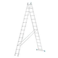 Kopėčios aliuminės, universalios, dvipusės, ištraukiamos, 2 dalių EUROSTYL | 2x14 pakopų 400-683cm