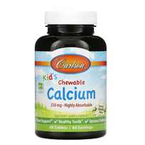 Carlson Labs Chewable Calcium 250 mg 60 tab