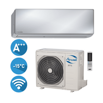 Airwell HARMONIA Mirror HDMB-035N-09M22-MR/YDAB-035H-09M22 efektyvus šildymas iki -15°C