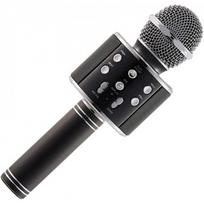 Smagus karaoke bluetooth mikrofonas su dėklu - juodas