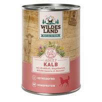 WILDES LAND calf with broccoli konservai suaugusiems šunims su veršiena ir daržovėmis, 400 g