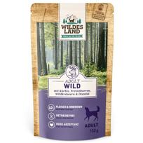 WILDES LAND fierce begrūdžiai konservai suaugusiems šunims su elniena ir moliūgais, 150 g