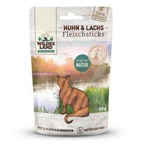 WILDES LAND chicken salmon sticks skanėstai katėms su vištiena ir lašiša, 50 g