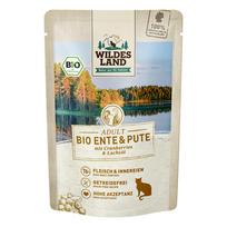 WILDES LAND Bio duck konservuotas pašaras suaugusioms katėms su eko. antiena ir kalakutiena, 85 g
