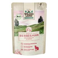 WILDES LAND Bio beef&chicken ekologiški konservai katėms su jautiena ir vištiena, 85 g