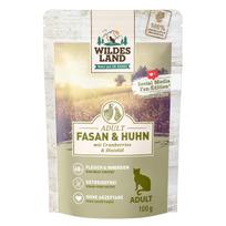 WILDES LAND pheasant&chicken begrūdžiai konservai katėms su fazaniena ir vištiena, 100 g