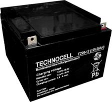 TC26-12 ~ 26Ah 12v akumulators