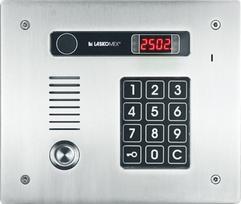 Laskomex CP-2513TR ~ Daudzabonentu audio domofona ieejas panelis ar TM un RFID nolasītāju zemapmetuma Laskomex