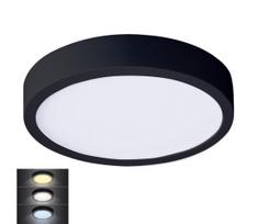 Solight WD174-B – LED Lubinis šviestuvas LED/24W/230V 3000/4000/6000K juodas apvalus