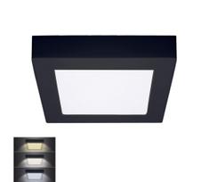 Solight WD171-B- LED Lubinis šviestuvas LED/12W/230V 3000/4000/6000K juodas kampinis