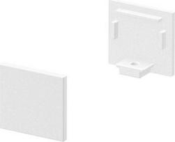 Standard end caps for the GRAZIA 10 flat surface-mounted profile in anodised aluminium, white and black. Package contents: 2 pieces. 1000479 | 4024163187718