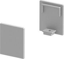 High end caps for the GRAZIA 10 flat surface-mounted profile in anodised aluminium, white and black. Package contents: 2 pieces. 1000481 | 4024163187732